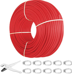 GARVEE 1000FT PEX Tubing PEX A Pipe 1/2 inch Tube Coil, PEX Pipe for Residential Commercial Radiant Floor Heating Red