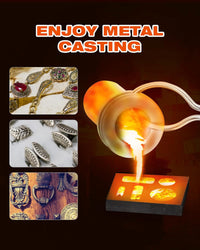 1+3kg 110V Gold Furnace 2100°F Digital Setup for Melting