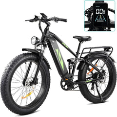 GARVEE Electric Bike for Adults, [Peak 1500W Motor] Electric Mountain Bike, 26