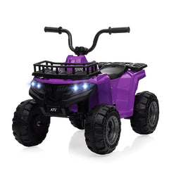 GARVEE 12V Kids Ride On Electric ATV, Ride Car Toy with Bluetooth Audio,High/Low Speed, LED Headlights, Battery Indicator & Radio Orange - Purple