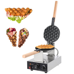 GARVEE Bubble Waffle Maker 1400W Commercial Bubble Waffle Maker Machine Non-Stick Egg Waffle Maker Electric Bubble Waffle Baker for Home or Commercial Use