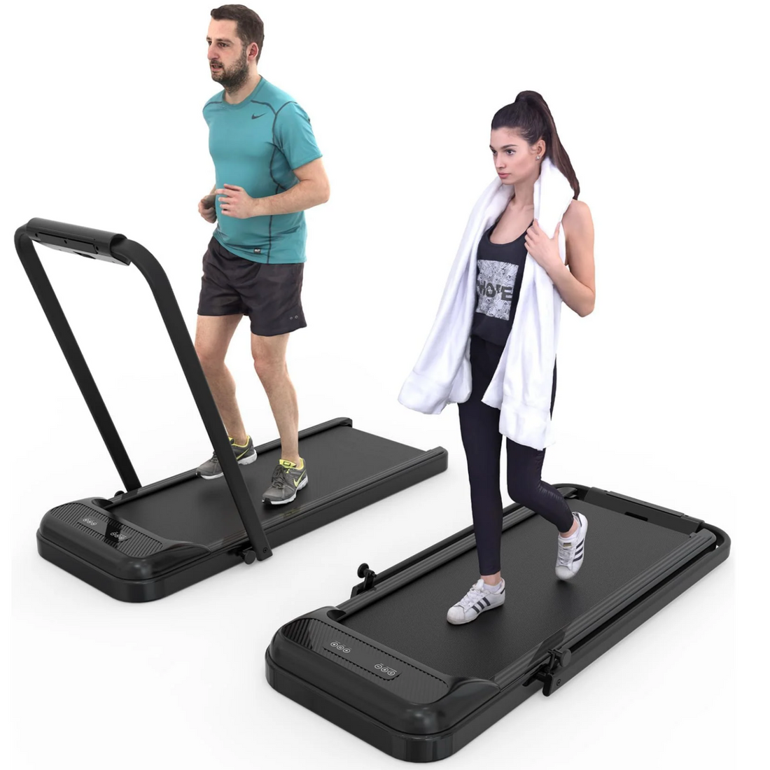 GARVEE 2-in-1 Treadmill, [2.25 HP] [0.6-6.2 MPH] for Running Walking, [265 LBS Max] Folding Treadmill, Under Desk Treadmill for Apartment Office Home Workout