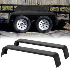 2-Pack Heavy Duty Steel Trailer Fenders, Fits 13