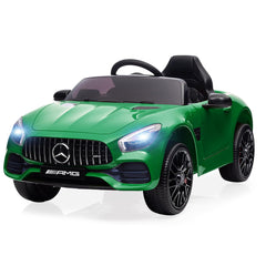 GARVEE Ride Car for Kids, 12V Power Battery Electric Vehicles for 3-7 Toddlers, Licensed Mercedes-Benz with Remote Control, MP3 Player - Green