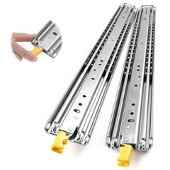 GARVEE Heavy Duty 500 Lbs Load 3-Fold Slides with Lock - Full Extension - 40 Inch