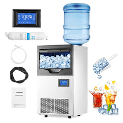 GARVEE 140Lbs/24H, Commercial Ice Maker, 22Lbs Bin, 0.9