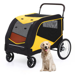 GARVEE Dog Stroller for Large Pet Jogger Stroller with 4 Wheel