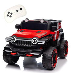GARVEE 12V 2-Seater Kids Ride On Car with Remote Control & Music - Red