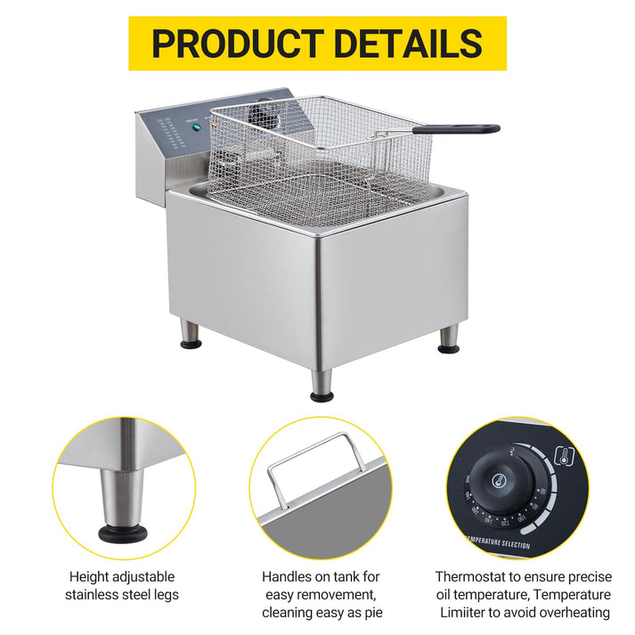 GARVEE Deep Fryer Side View