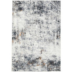 GARVEE 9'x12' Rug, Area Rug with Anti-Slip Backing Abstract, Machine Washable, Stain Resistant Rugs for Living Room, Kids Room, Foldable Area Rug Gray