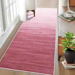 GARVEE Pink Runner Rug 2x6 Modern Hallway Rug Abstract Ombre Rugs for Living Room Bedroom Washable Rugs with Rubber Backing Vintage Entryway Carpet Farmhouse Rug Aesthetic Floor Cover