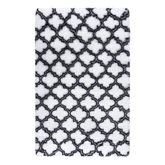 GARVEE 6x9 Area Rugs for Living Room Shag Rugs Moroccan Shaggy Rug Kids Rug Plush Rug Geometic Bedroom Rug Fluffy Rug Bedside Rug Soft Rug Non Skid Rug Modern Area Rug 6'x9' White/Black