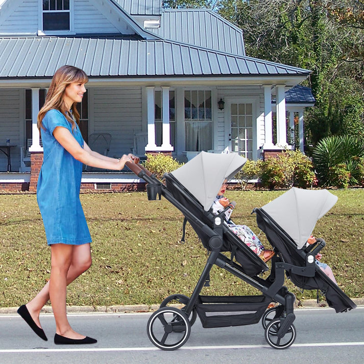 GARVEE Double Stroller for Newborn and Toddler