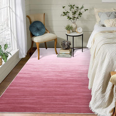 GARVEE 4x6 Pink Rugs for Bedroom Living Room Washable Rug Modern Ombre Area Rug Abstract Rugs with Rubber Backing Vintage Office Rug Low Pile Farmhouse Rug Aesthetic Floor Cover