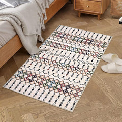 GARVEE Vintage Moroccan Trellis Rug 2x3 - Washable Faux Wool, Non-Slip, Soft, Low Pile, Foldable, Ideal for Living Room, Bedroom, Nursery