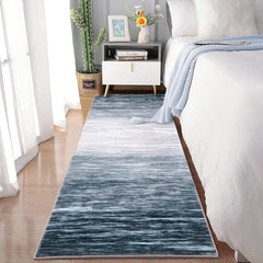 GARVEE 2x8 Soft Hallway Runners Modern Ombre Runner Rug Contemporary Gradient Abstract Entryway Runner Kitchen Mat Indoor Living Room Bedroom Dining Non Slip Rug Vintage Distressed Floor Cover