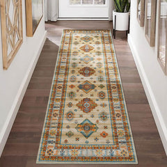 GARVEE Runners for Hallways 2x6 Washable Kitchen Runner Rug Non-Slip Vintage Runner Stain Resistant Floor Carpet Boho Accent Runner for Laundry Living Room Bedroom Nursery, Beige