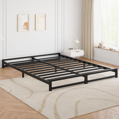 Garvee 6 Inch Twin Size Metal Platform Bed Frame with Steel Slat Support, Mattress Foundation and No Box Spring Needed, Easy Assembly, Black (Twin)