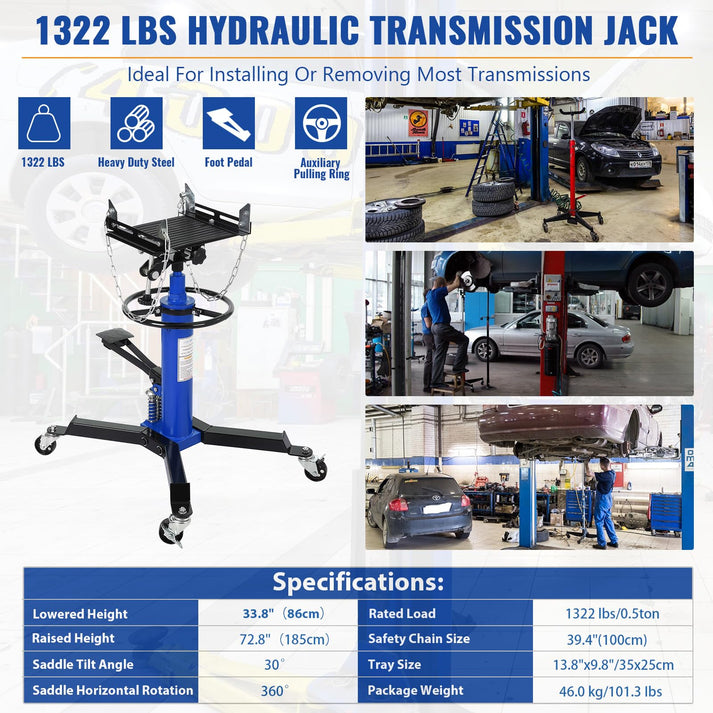 GARVEE Transmission Jack in Vehicle