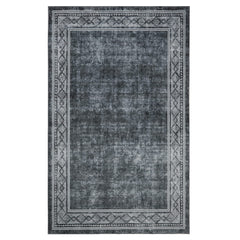 GARVEE Modern Bordered Area Rug 2x3 - Non-Slip, Washable - 100% Polyester, High Density Plush - Foldable, Kid & Pet Friendly - Living Room, Bedroom, Entryway