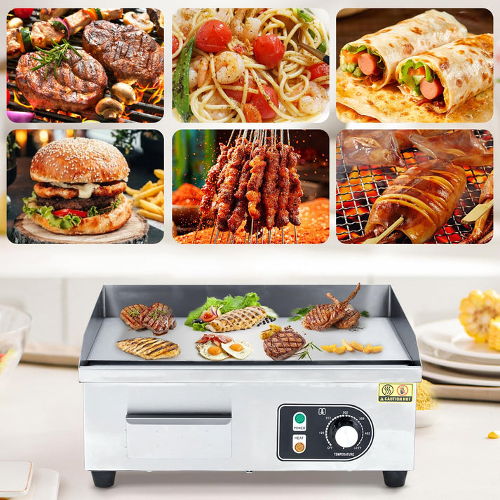 GARVEE Commercial Electric Grill Pan Control Panel