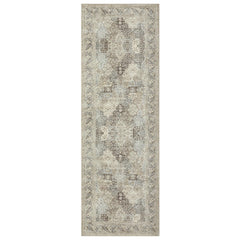 GARVEE Washable Runner Rug 2x6 Boho Hallway Rug Runner Long Entryway Rug, Low-Pile Accent Rug for Bedroom, Non-Slip Soft Carpet Runner Throw Rugs for Bathroom Laundry Room Taupe 2'x6'