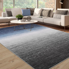 GARVEE Area Rugs 8x10 Clearance Ombre Grey Rug for Living Room Vintage Throw Rugs Washable Rugs for Bedroom Aesthetic Large Area Rug Nursery Rug Abstract Carpet Modern Floor Cover Brown&Grey