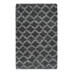 GARVEE Area Rug 6x9 Rug Shag Rugs for Living Room Moroccan Shaggy Rug Kids Rug Plush Rug Geometic Carpet Bedroom Rug Fluffy Rug Bedside Rug Soft Rug Non Skid Rug Modern Area Rug Large Rug 6'x9' Black