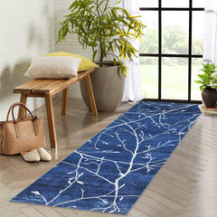 GARVEE Washable Hallway Runners Rug 2x6 Boho Non-Slip Kitchen Runner Rug Soft Throw Accent Laundry Room Rug Runner, Branch Print Floor Carpet for Bathroom Entryway Bedroom,2x6