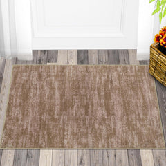 GARVEE Solid Modern Area Rug for Bedroom 3x5 Small Rug Washable Stain Resistant Floor Carpet Contemporary Rug for Living Room Bedroom. Taupe