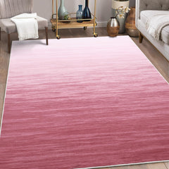 GARVEE Pink Rugs for Living Room 8x10 Large Modern Rug Vintage Office Carpet Abstract Bedroom Rug Washable Ombre Carpet Non Slip Rugs with Rubber Backing Low Pile Farmhouse Floor Cover