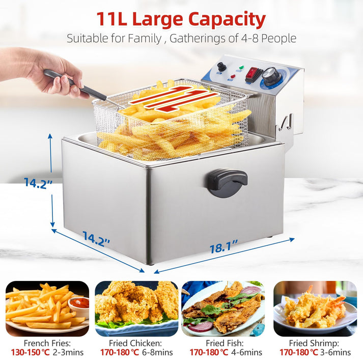 GARVEE Deep Fryer Side View