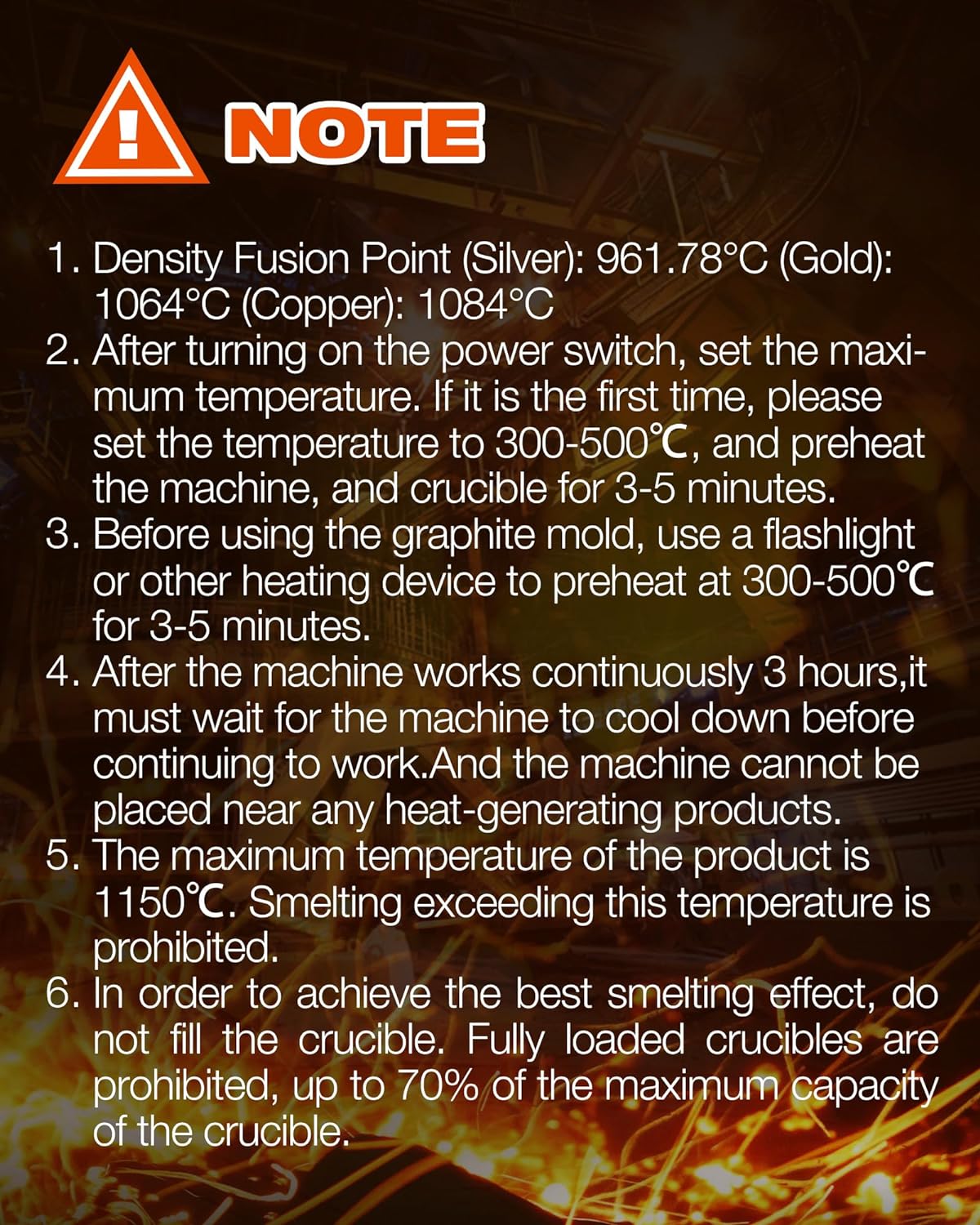 1+3kg 110V Gold Furnace 2100°F Digital Setup for Melting