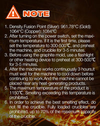 1+3kg 110V Gold Furnace 2100°F Digital Setup for Melting