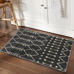 GARVEE Vintage Moroccan Trellis Area Rug 2x3 - Non-Slip, Soft, Machine-Woven - Ideal for Living Room, Bedroom, Entryway