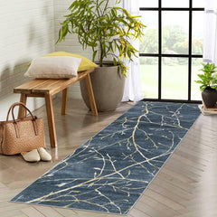 GARVEE Washable Runner Rug 2x6 Runner Rug Kitchen Mat Vintage Floral Runner Rug Entrance Foldable Rug Washable Hallway Entry Carpet Non Slip Rugs Farmhouse Living Room Bathroom Bedroom