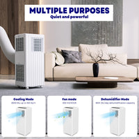 GARVEE 8000 BTU Portable Air Conditioner 3-in-1 Portable Conditioner with Remote Control 2 Speeds Cools Room Up to 350 Sq.Ft - White