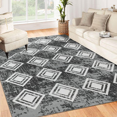 GARVEE Washable Area Rug 9x12 Large Moroccan Rug Geometric Modern Area Rug, Stain-Resistant Non Shedding Rug Living Room Bedroom Soft Accent Rug Farmhouse Office Home Decor,9x12