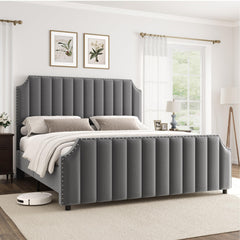 GARVEE King Size Platform Bed Frame with 50.2