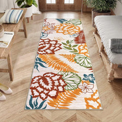 GARVEE Modern Floral Runner Rug 2x8 Washable Non-Slip Carpet | Soft 0.4