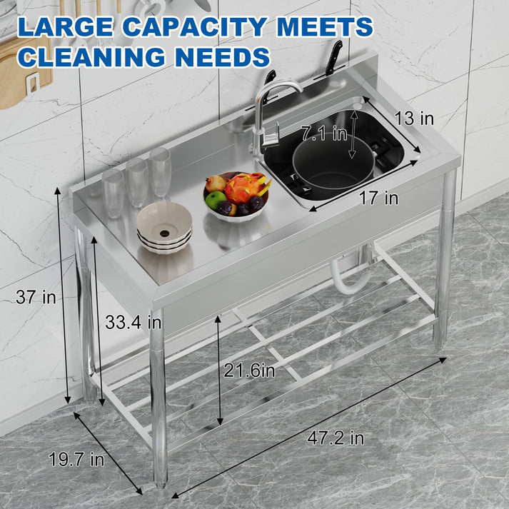 GARVEE Commercial Sink Details