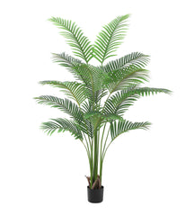 GARVEE 6ft Artificial Palm Tree, Fake Areca Palm Plant Faux Tropical Palm Silk Plant with 15 Trunks House Plant in Pot for Indoor Outdoor Home Office Garden Decoration