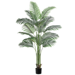 GARVEE 7ft Artificial Palm Tree with 15 Trunks, Realistic Areca Palm Silk Plant, Durable Polyester, Adjustable Leaves, Indoor/Outdoor Decor