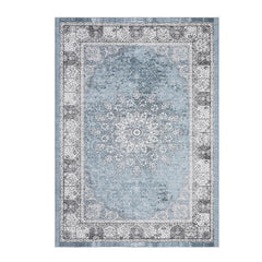 GARVEE Vintage Area Rugs, Washable Rug for Living Room, Floral Print Rug, Vintage Rug Distressed Indoor Traditional Mat, Foldable Thin Rug, Non Slip Carpet for Bedroom, Dining Room, Home Office