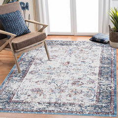 GARVEE Large Area Rug 8x10 Rugs for Living Room Non Slip Vintage Rugs Low Pile Distressed Pattern Carpet for Dining Room Home Office, Multi Color