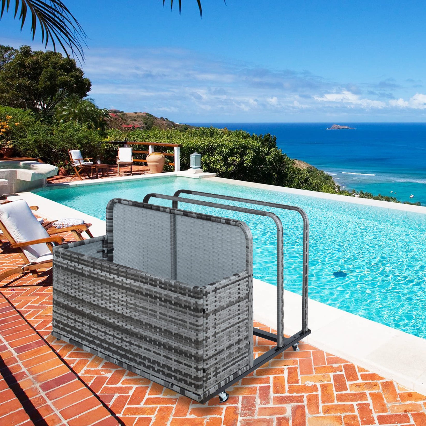 GARVEE Poolside Float Storage, Outdoor Storage, Patio Poolside Float S