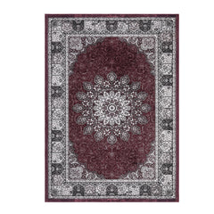 GARVEE Vintage Area Rugs, Washable Rug for Living Room, Floral Print Rug, Vintage Rug Distressed Indoor Traditional Mat, Foldable Thin Rug, Non Slip Carpet for Bedroom, Dining Room, Home Office