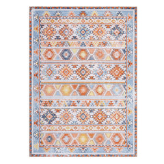 Garvee 8x10 Washable Rug for Living Room Boho Accent Large Carpet Moroccan Distressed Area Rug Stain Resistant Bohemian Area Rug for Bedroom Kitchen Nursery, Orange