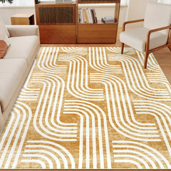 GARVEE Arch Pattern Soft Polyester Area Rug 8x10 - Machine Washable, Non-Slip, Modern Design for Living Room, Bedroom, Kitchen