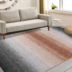 GARVEE Modern Grey 9x12 Area Rug - Abstract Design, Washable Polyester, High Traffic & Cozy Texture, Ideal for Living Room & Bedroom